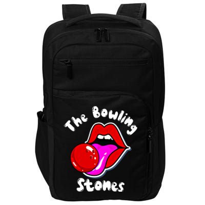 Bowling Player Funny The Bowling Stones Bowling Ball Funny Gift Impact Tech Backpack