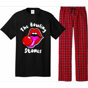 Bowling Player Funny The Bowling Stones Bowling Ball Funny Gift Pajama Set