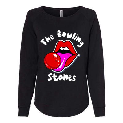 Bowling Player Funny The Bowling Stones Bowling Ball Funny Gift Womens California Wash Sweatshirt