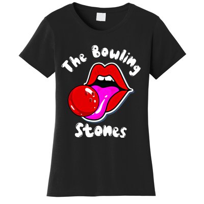 Bowling Player Funny The Bowling Stones Bowling Ball Funny Gift Women's T-Shirt