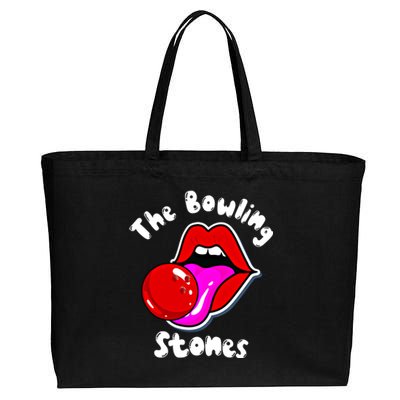 Bowling Player Funny The Bowling Stones Bowling Ball Funny Gift Cotton Canvas Jumbo Tote