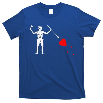 Blackbeard Pirate Flag Jolly Roger Skeleton Halloween T-Shirt