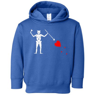 Blackbeard Pirate Flag Jolly Roger Skeleton Halloween Toddler Hoodie