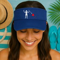 Blackbeard Pirate Flag Jolly Roger Skeleton Halloween Visor