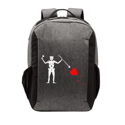 Blackbeard Pirate Flag Jolly Roger Skeleton Halloween Vector Backpack