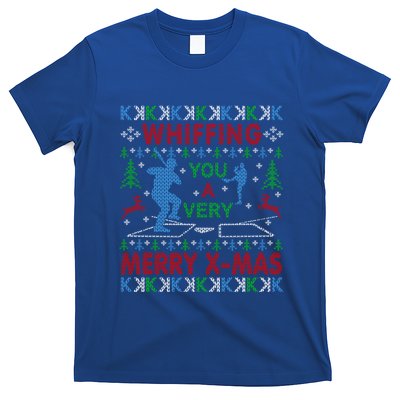 Baseball Pitching Funny Ugly Christmas Sweater Party Gift T-Shirt
