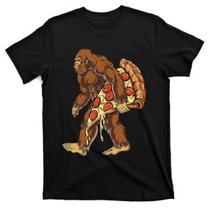 Bigfoot Pizza Funny Women Food Lovers Pepperoni T-Shirt