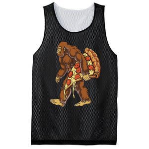 Bigfoot Pizza Funny Women Food Lovers Pepperoni Mesh Reversible Basketball Jersey Tank