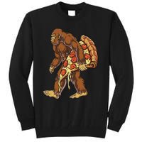 Bigfoot Pizza Funny Women Food Lovers Pepperoni Tall Sweatshirt