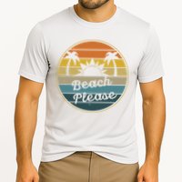 Beach Please Funny Tropical Retro Performance Shirt