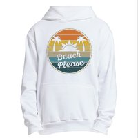 Beach Please Funny Tropical Retro Urban Pullover Hoodie