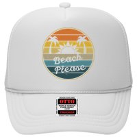 Beach Please Funny Tropical Retro Hat