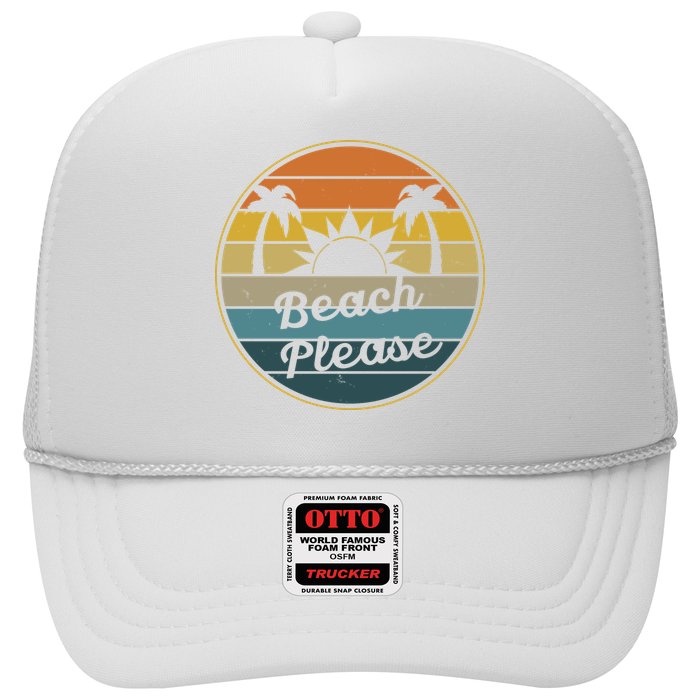Beach Please Funny Tropical Retro Hat