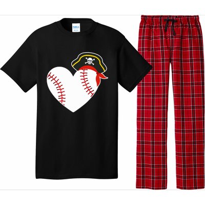 Baseball Pirate for Baseball Player Pitcher Catcher Pajama Set