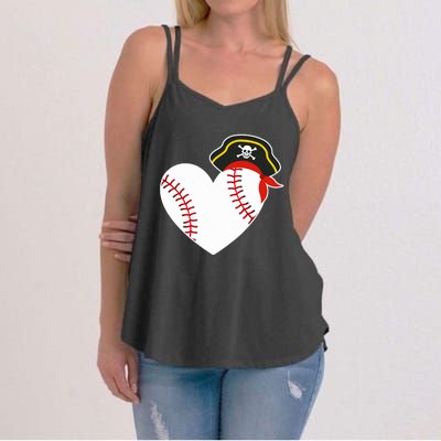 Baseball Pirate for Baseball Player Pitcher Catcher Women's Strappy Tank