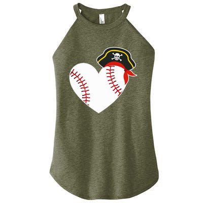 Baseball Pirate for Baseball Player Pitcher Catcher Women’s Perfect Tri Rocker Tank