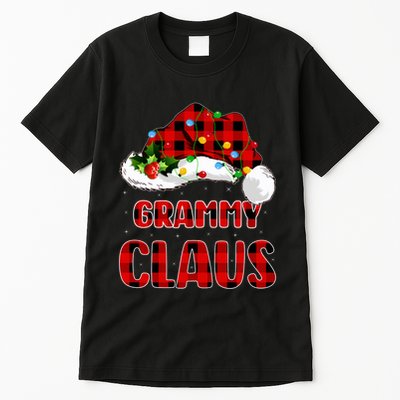 Buffalo Plaid Family Matching Santa Grammy Claus Christmas Long Sleeve Tall T-Shirt