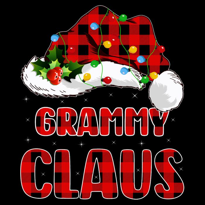Buffalo Plaid Family Matching Santa Grammy Claus Christmas Long Sleeve Cooling Performance Long Sleeve Crew