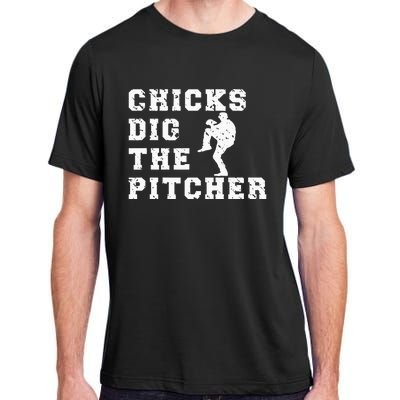 Baseball Pitcher Funny Adult ChromaSoft Performance T-Shirt