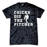 Baseball Pitcher Funny Tie-Dye T-Shirt