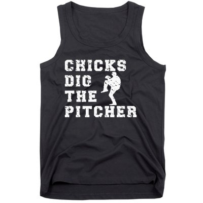 Baseball Pitcher Funny Tank Top