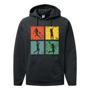 BASKETBALL PLAYER funny for basketball players and fans Performance Fleece Hoodie