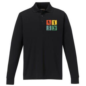 BASKETBALL PLAYER funny for basketball players and fans Performance Long Sleeve Polo