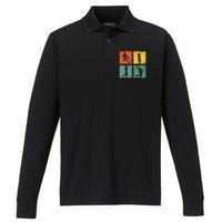 BASKETBALL PLAYER funny for basketball players and fans Performance Long Sleeve Polo