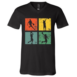 BASKETBALL PLAYER funny for basketball players and fans V-Neck T-Shirt