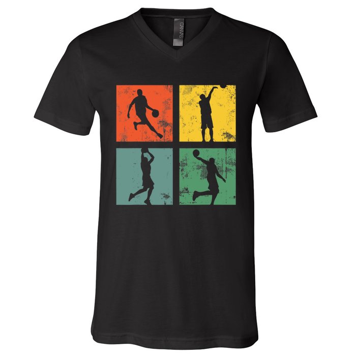 BASKETBALL PLAYER funny for basketball players and fans V-Neck T-Shirt