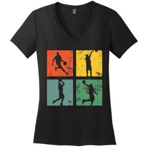 BASKETBALL PLAYER funny for basketball players and fans Women's V-Neck T-Shirt