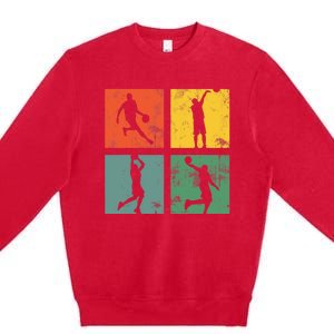 BASKETBALL PLAYER funny for basketball players and fans Premium Crewneck Sweatshirt