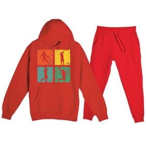 BASKETBALL PLAYER funny for basketball players and fans Premium Hooded Sweatsuit Set