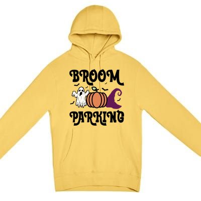 Broom Parking Funny Halloween And Season Lover Funny Gift Premium Pullover Hoodie