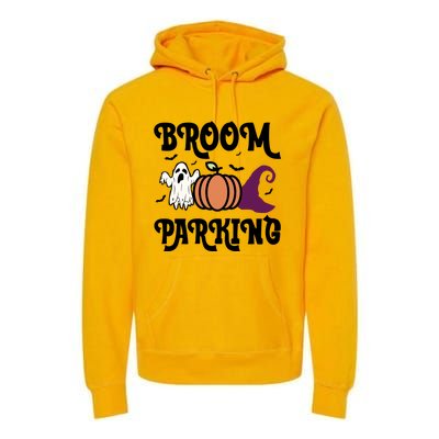 Broom Parking Funny Halloween And Season Lover Funny Gift Premium Hoodie