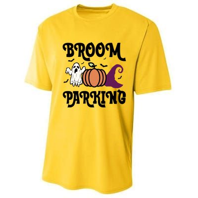 Broom Parking Funny Halloween And Season Lover Funny Gift Performance Sprint T-Shirt