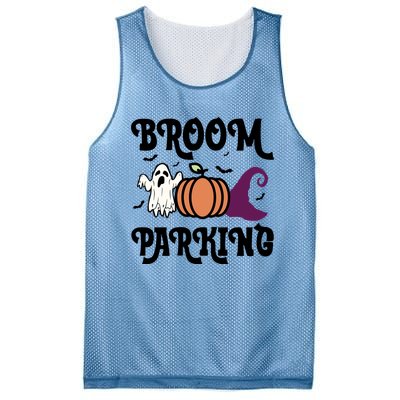 Broom Parking Funny Halloween And Season Lover Funny Gift Mesh Reversible Basketball Jersey Tank