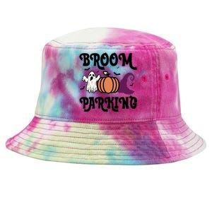 Broom Parking Funny Halloween And Season Lover Funny Gift Tie-Dyed Bucket Hat