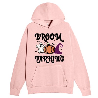 Broom Parking Funny Halloween And Season Lover Funny Gift Urban Pullover Hoodie