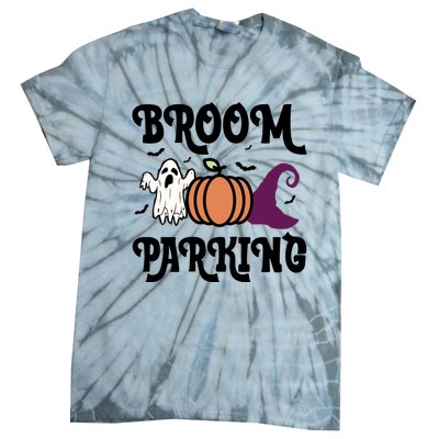 Broom Parking Funny Halloween And Season Lover Funny Gift Tie-Dye T-Shirt