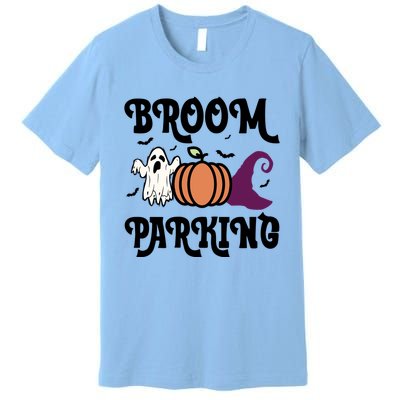 Broom Parking Funny Halloween And Season Lover Funny Gift Premium T-Shirt