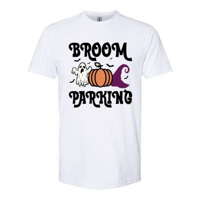 Broom Parking Funny Halloween And Season Lover Funny Gift Softstyle CVC T-Shirt