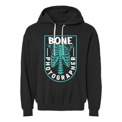 Bone Photographer - Funny Radiology Technician XRay Garment-Dyed Fleece Hoodie