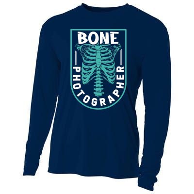 Bone Photographer - Funny Radiology Technician XRay Cooling Performance Long Sleeve Crew