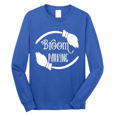 Broom Parking Funny Witches Scary Creepy Spooky Halloween Cool Gift Long Sleeve Shirt