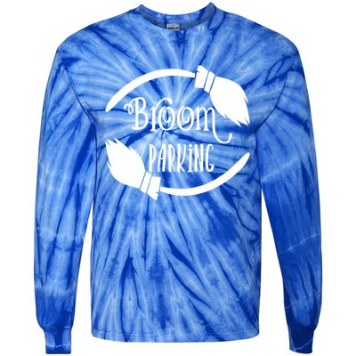 Broom Parking Funny Witches Scary Creepy Spooky Halloween Cool Gift Tie-Dye Long Sleeve Shirt