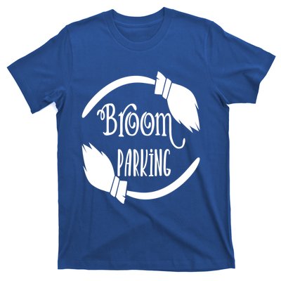 Broom Parking Funny Witches Scary Creepy Spooky Halloween Gift T-Shirt