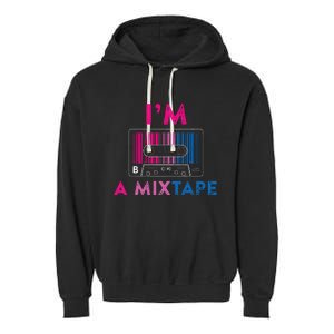 Bisexual Pride Flag Mixtape Women Gay Lesbian Lgbt Garment-Dyed Fleece Hoodie