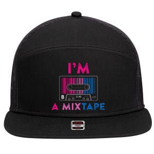 Bisexual Pride Flag Mixtape Women Gay Lesbian Lgbt 7 Panel Mesh Trucker Snapback Hat