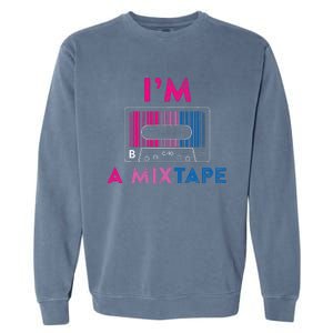 Bisexual Pride Flag Mixtape Women Gay Lesbian Lgbt Garment-Dyed Sweatshirt